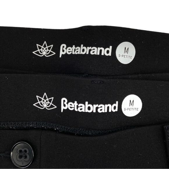 Lot‎ of 2 Betabrand black Bootcut dress pants Stretchy size Medium Petite - Picture 1 of 8